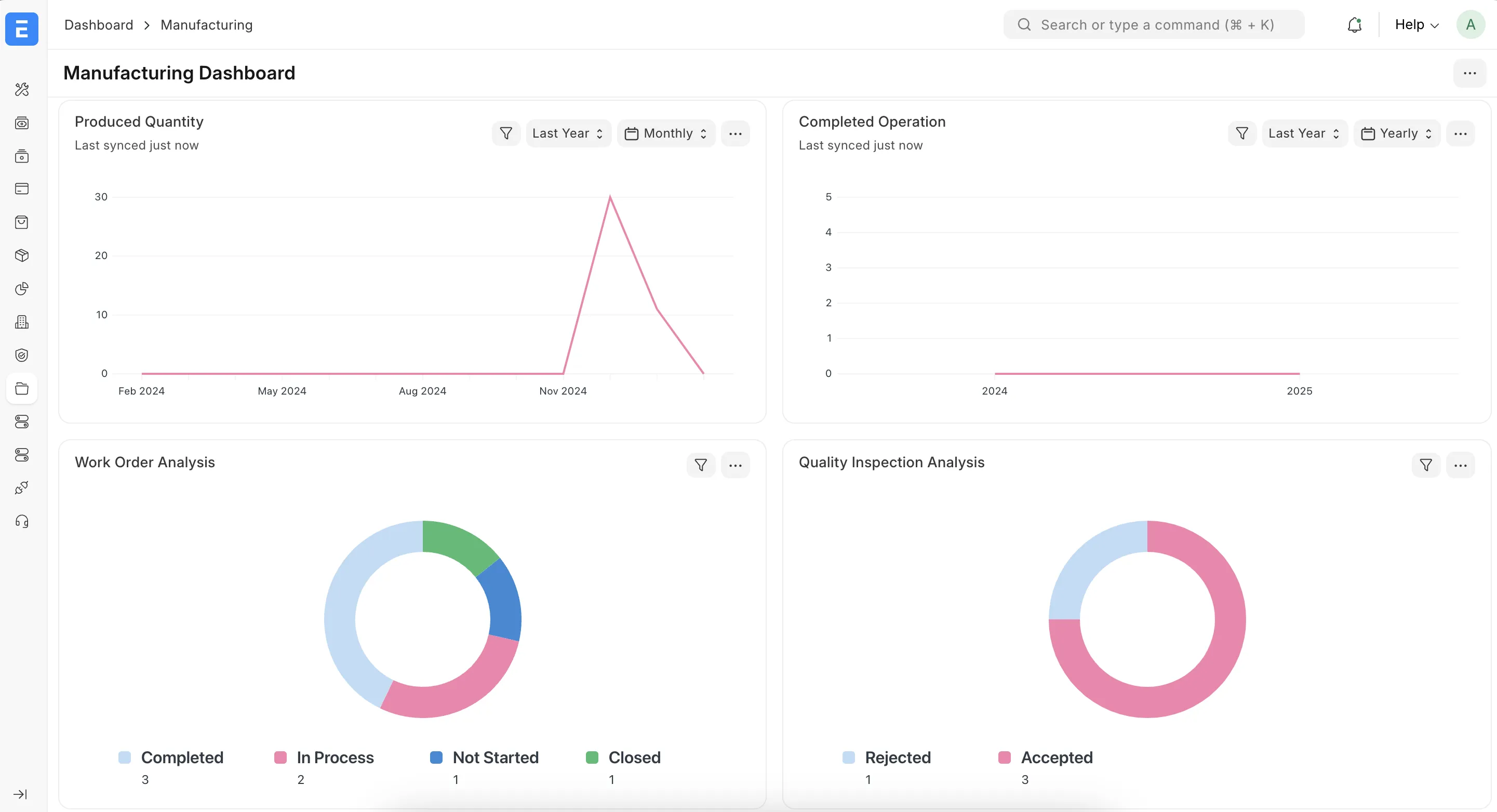 Reporty a prehľady výroby