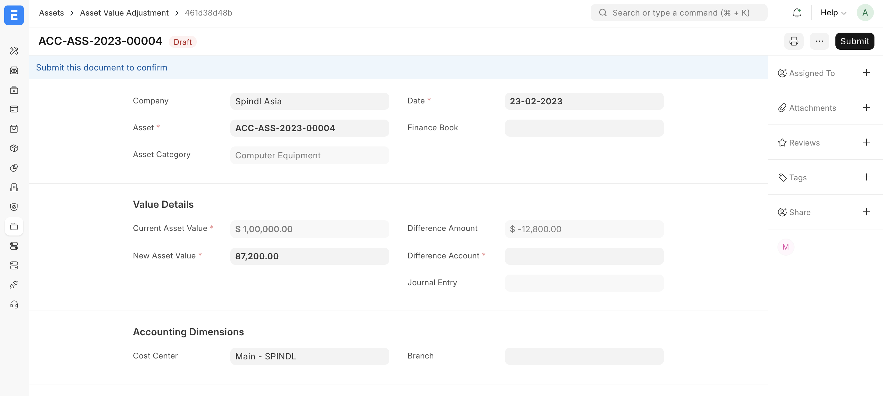 Úprava hodnoty majetku