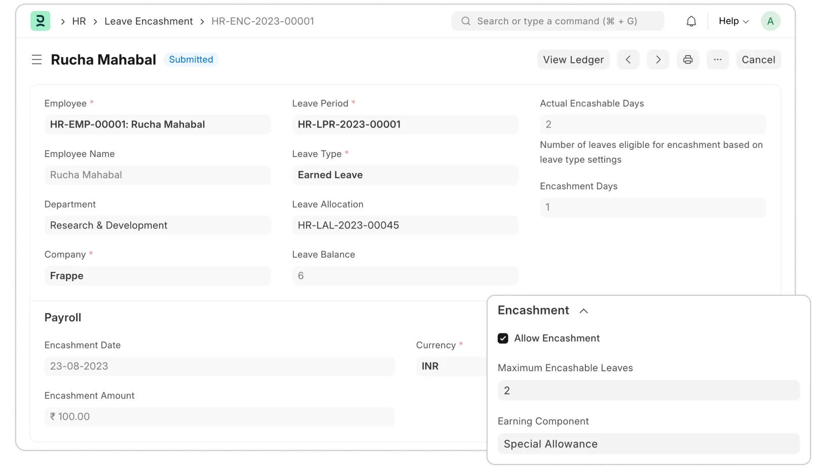 Vyplatenie zostatkov voľna