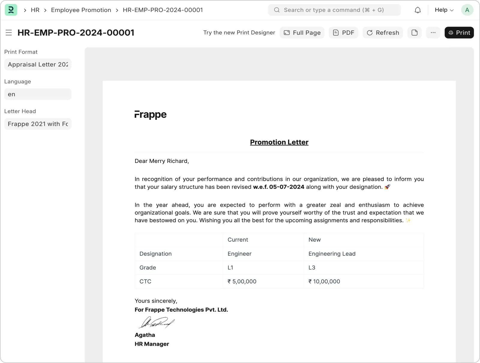 Povýšenia a presuny