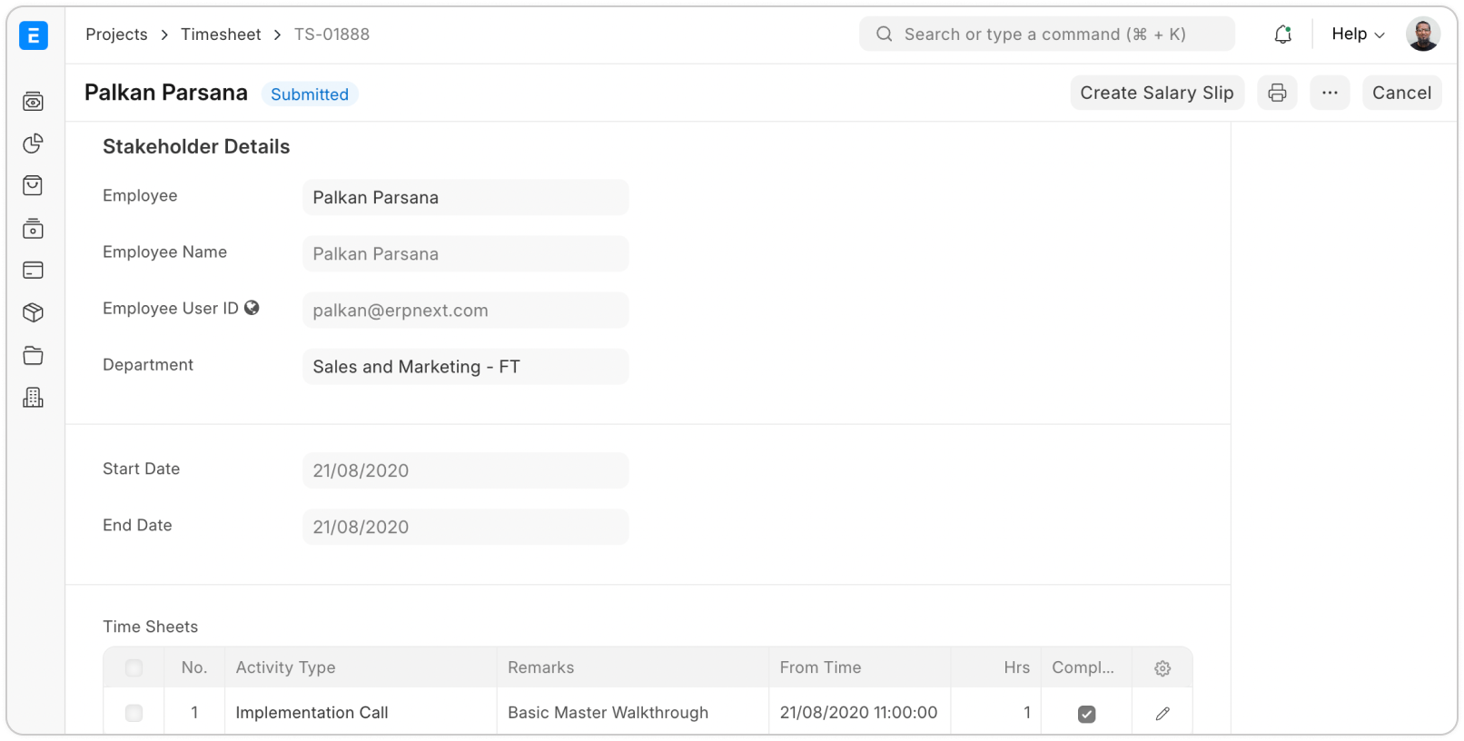 Faktúry, náklady a časové výkazy